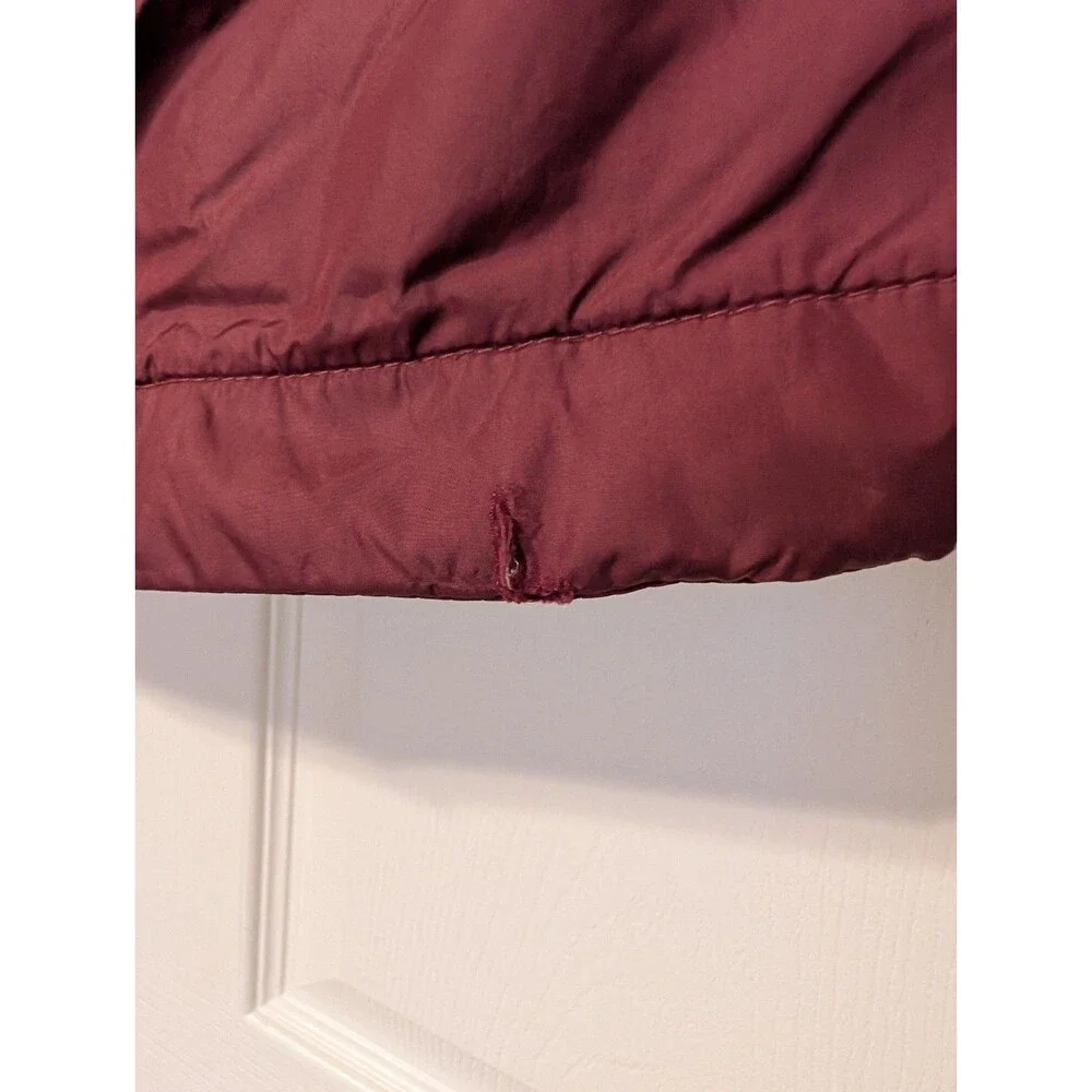 adidas Men's Burgundy Hooded Full Zip Windbreaker Jacket w/ Pockets Size L